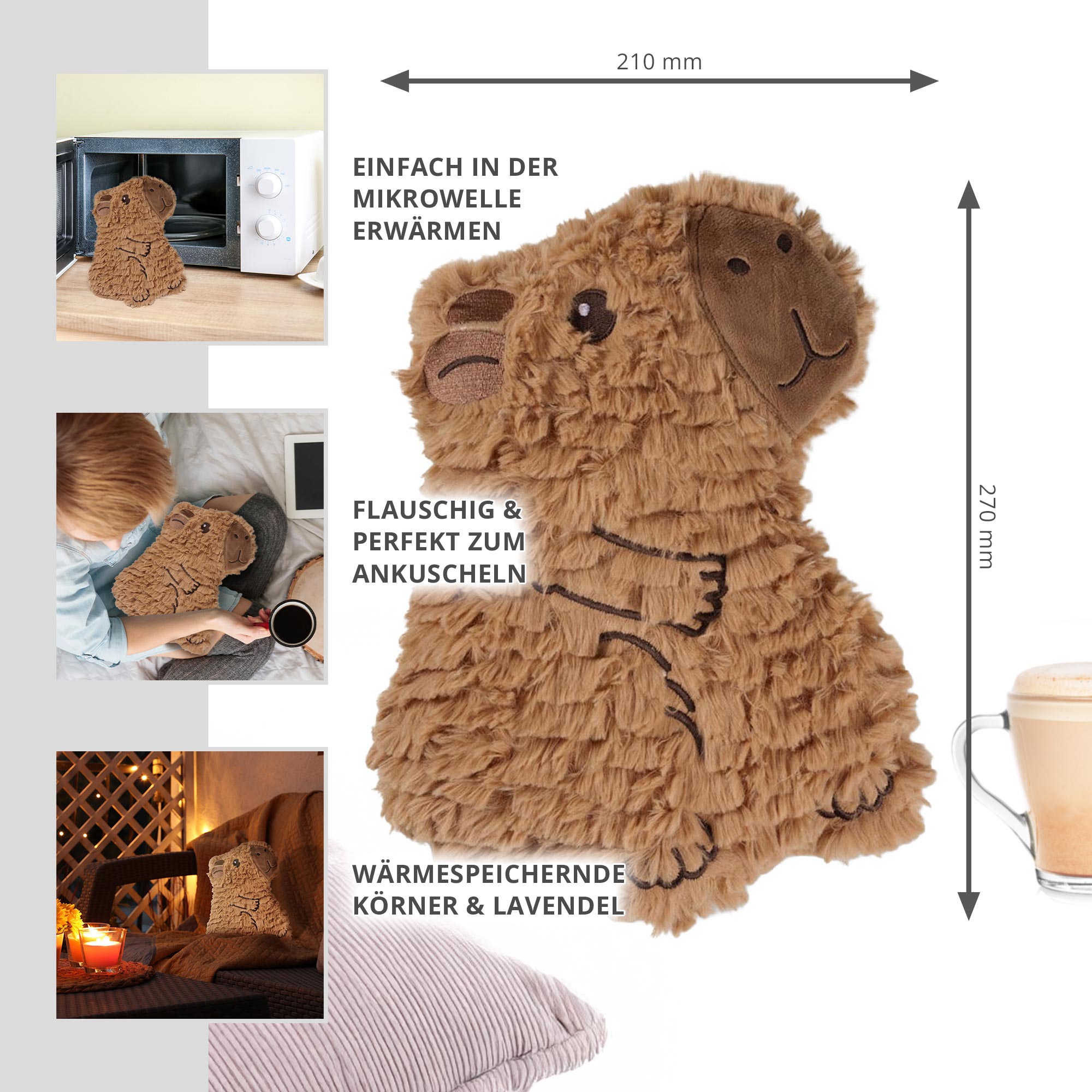 Wärmekissen - Capybara Kuscheltier Wärmekissen - Capybara Kuscheltier