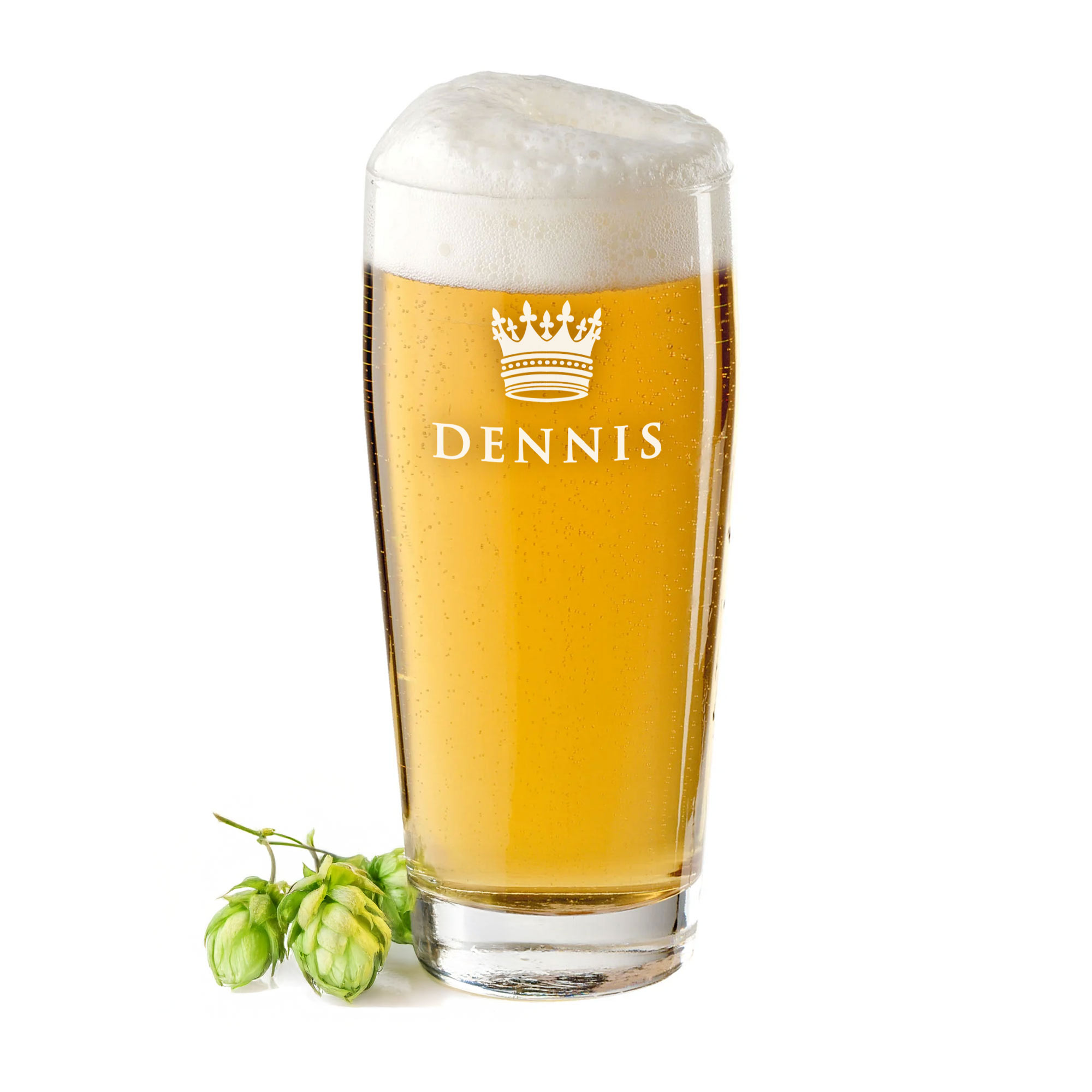 Willibecher mit Gravur - König Krone