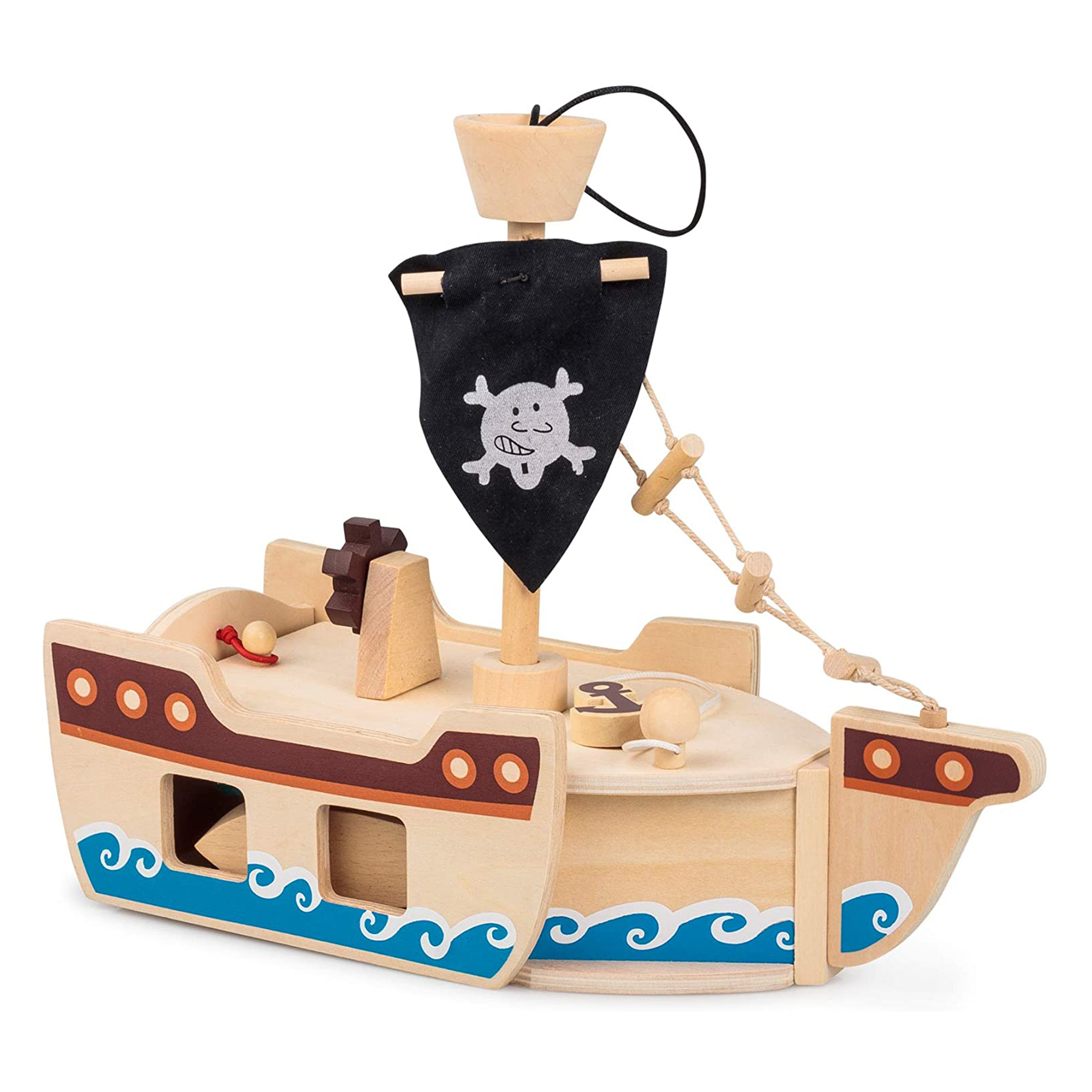 Piratenschiff mit Holzfiguren 2090-MZ - 1