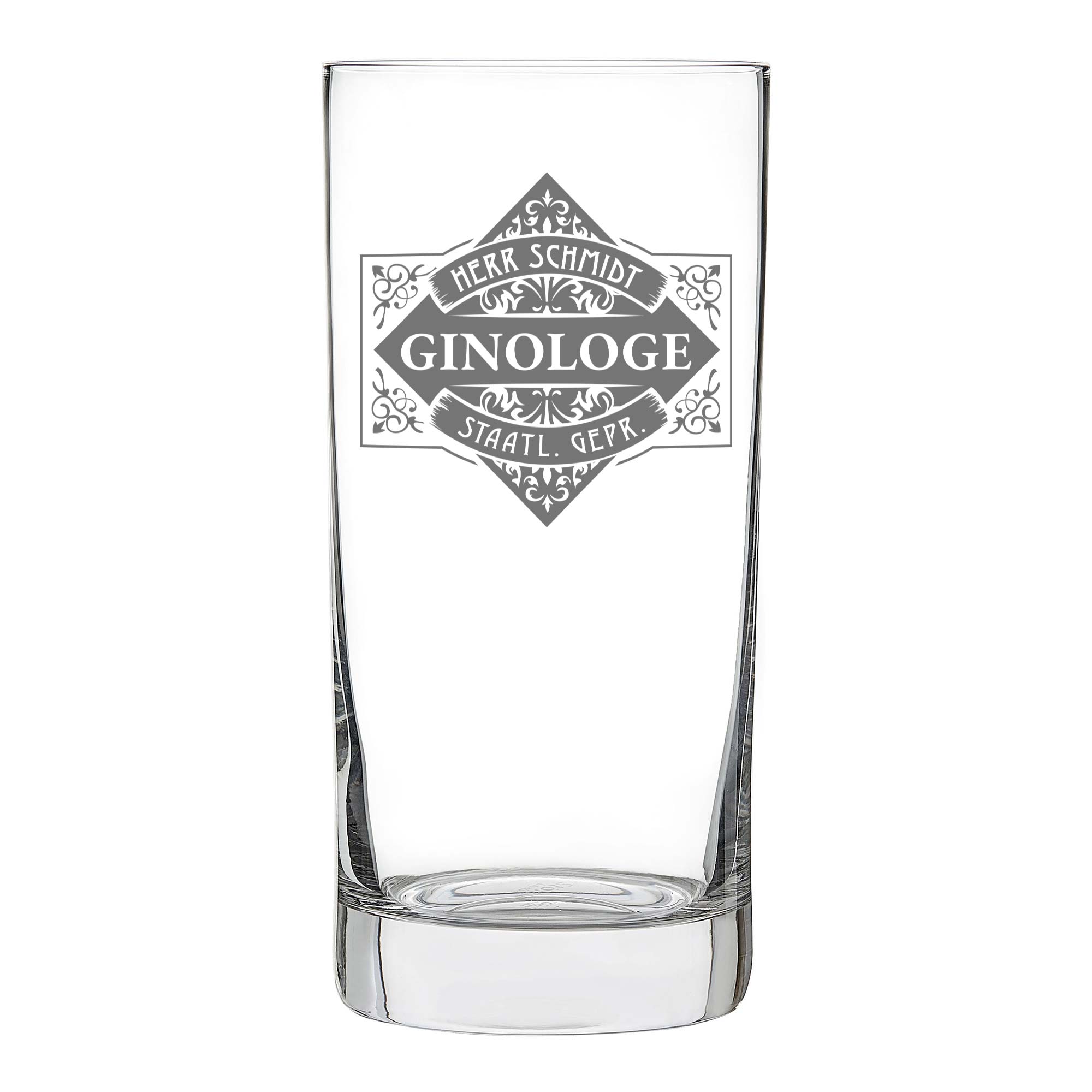 Cocktailglas mit Gravur - Ginologe Cocktailglas mit Gravur - Ginologe