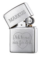 Zippo Feuerzeug mit Gravur - Ich brenn' nur für dich 3387 - 2