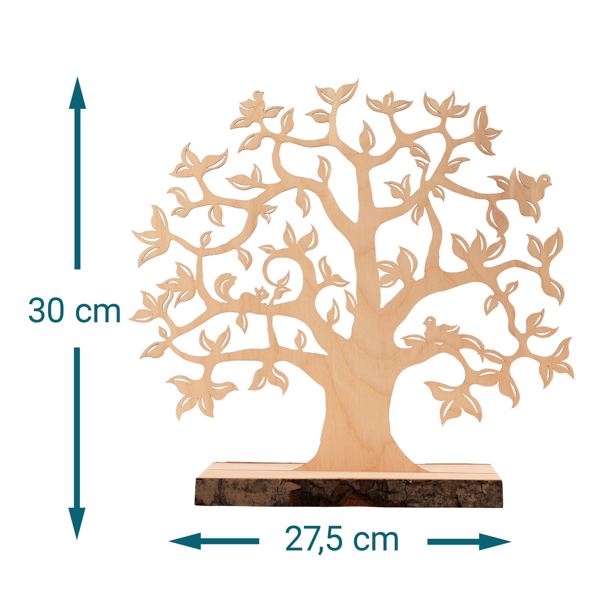 Baum mit Sockel graviert - für Paare (klein)