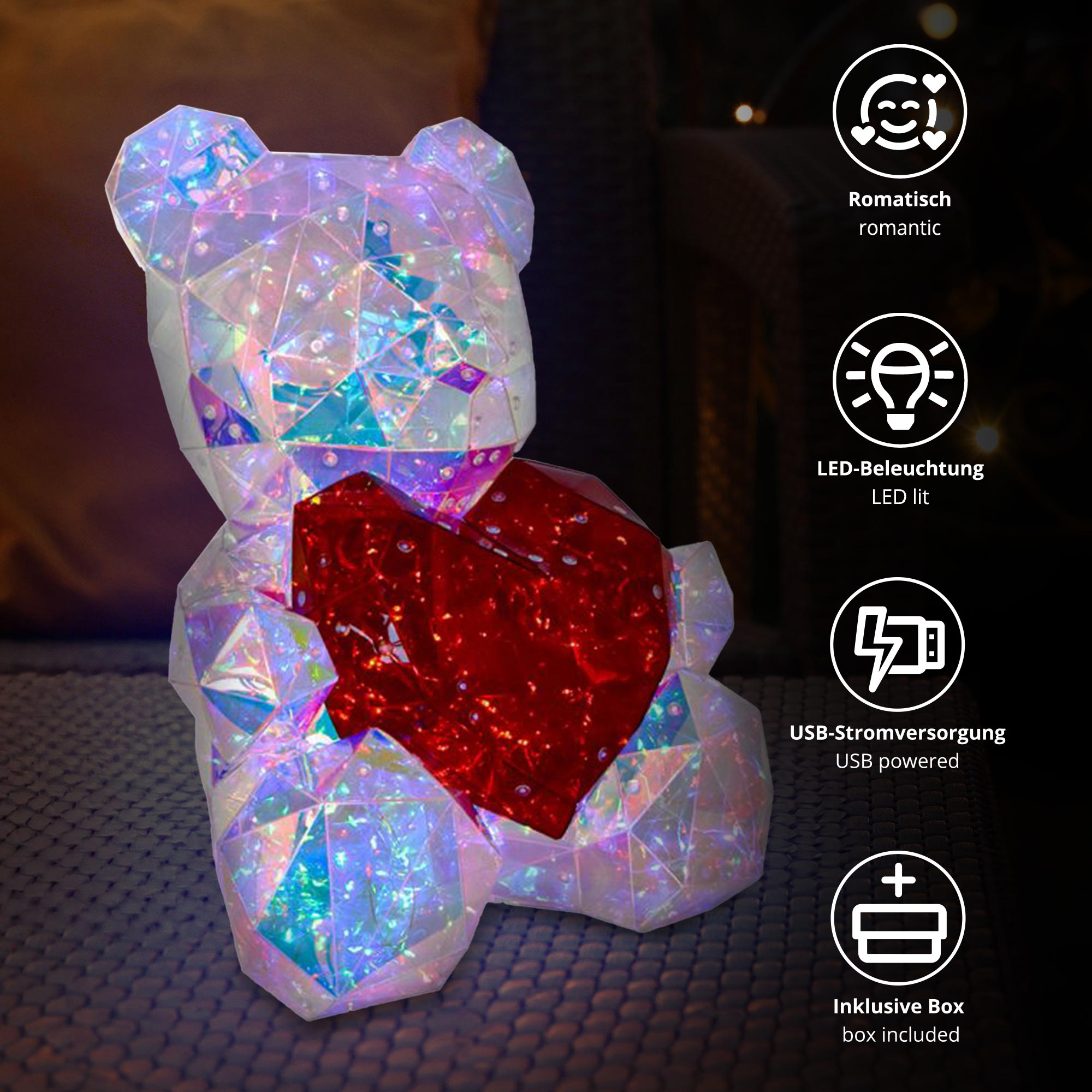 Leuchtender Teddybär