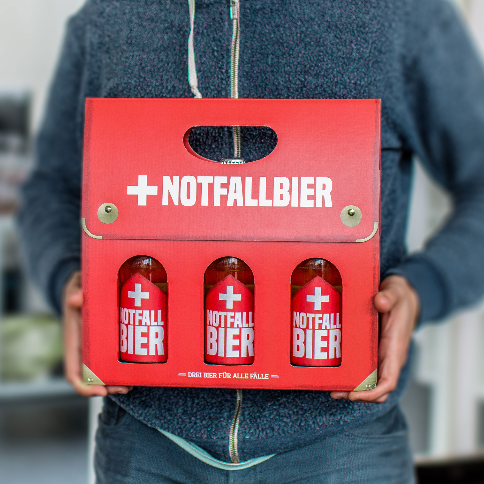 Bier Handtasche für Männer - Notfallbier 3811 - 1