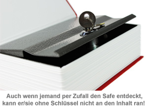 Buchtresor Geheimversteck - schwarz 1343 - 3