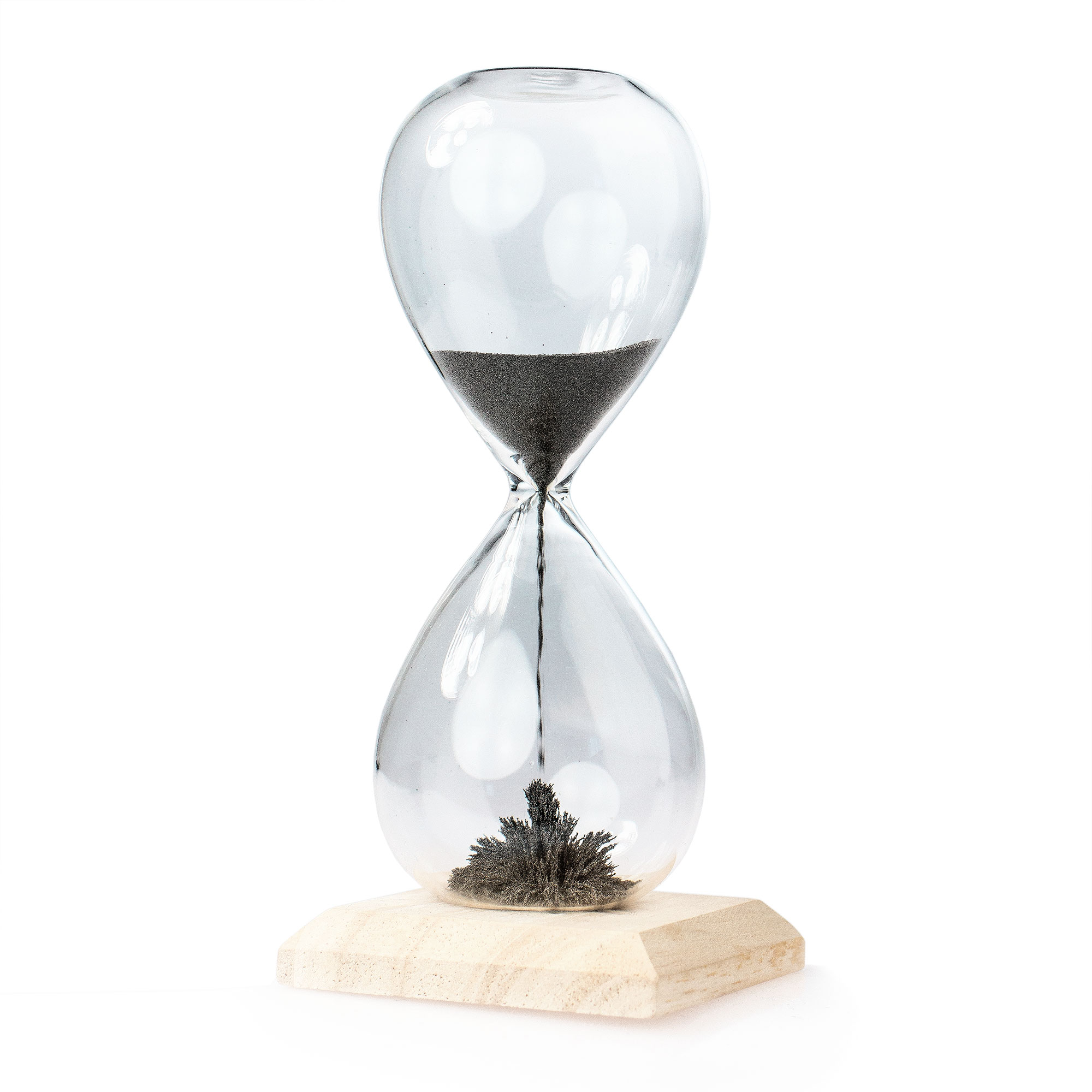 Magische Sanduhr mit Holz Sockel 3873 - 1