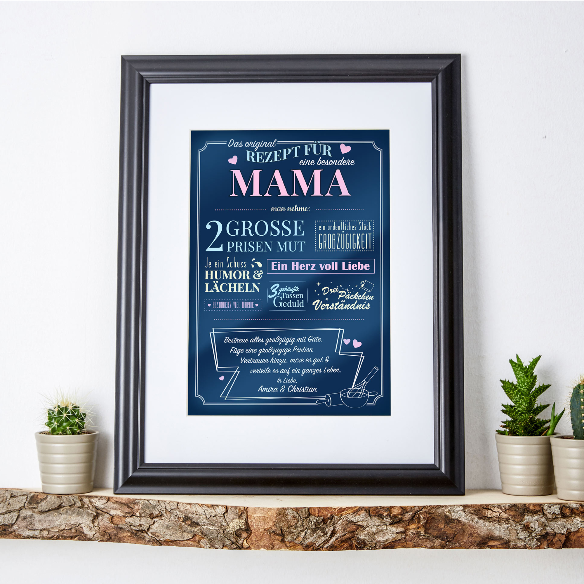 Personalisiertes Bild - Rezept für eine besondere Mama