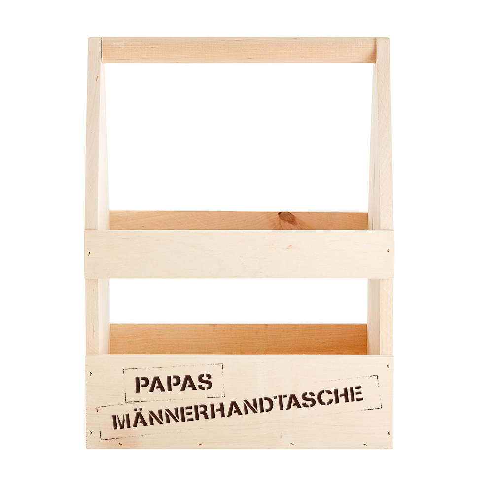 Flaschenträger mit Gravur - Papas Männerhandtasche 3012 - 4