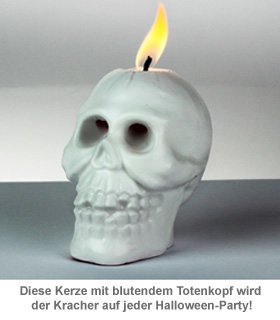 Party Kerze - Blutender Totenkopf 1425 - 2