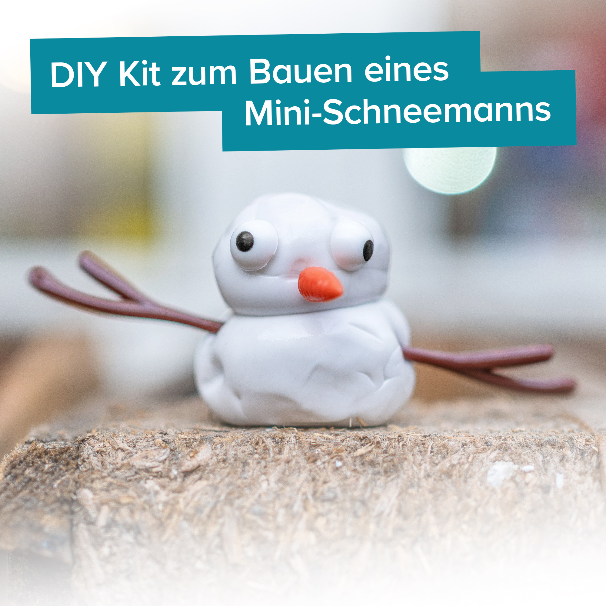 Schneemann Bausatz mit Schmilzknete 4037 - 9