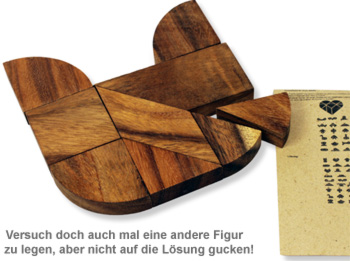 Holz Herz-Puzzle - Herz zur Hochzeit 1713 - 1