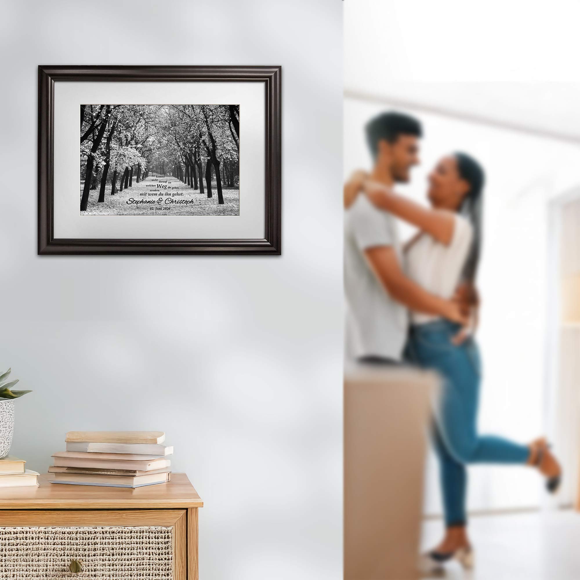 Gemeinsamer Weg - personalisiertes Bild