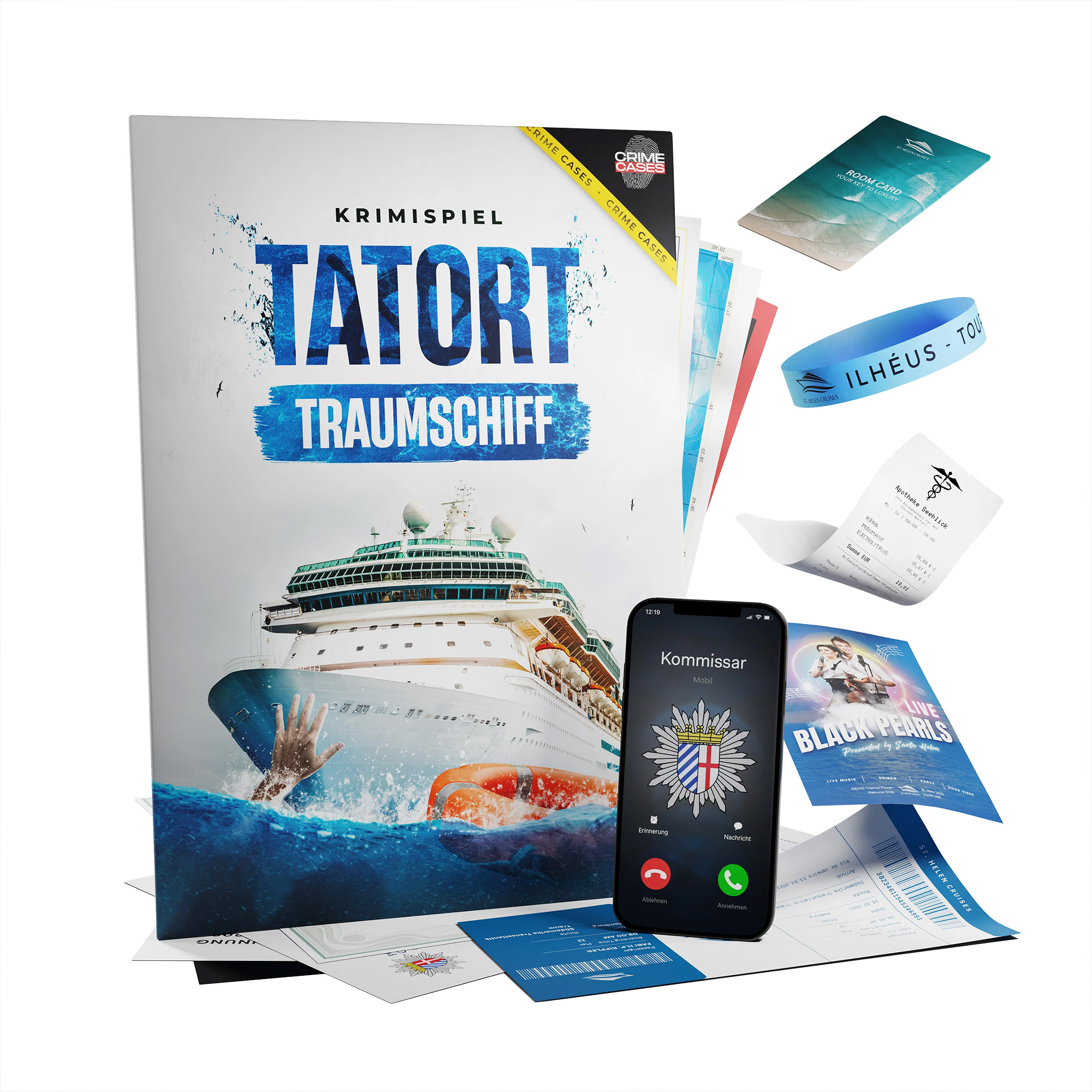 Detektivspiel - Krimi Tatort Traumschiff