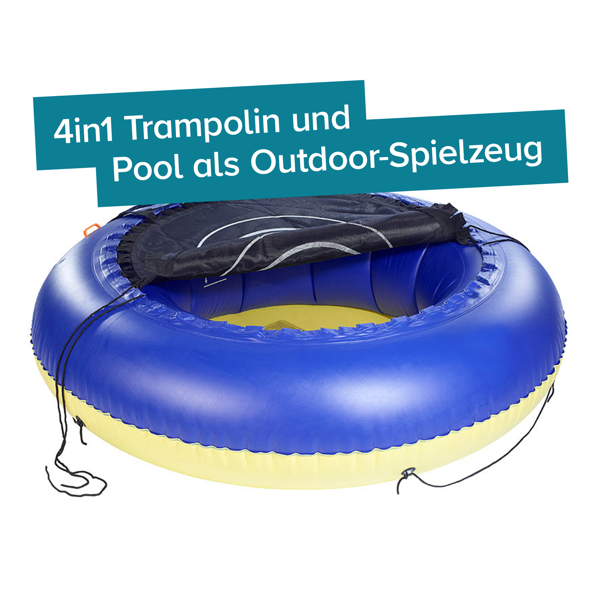 Trampolin und Kinderpool 4in1