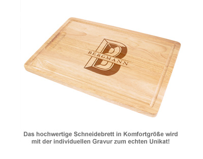 Schneidebrett mit Gravur - Initiale 2497 - 1