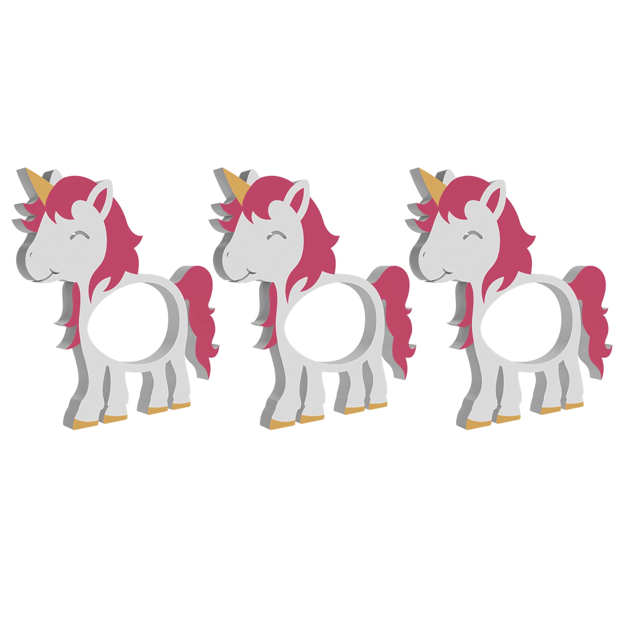 Einhörner Ü-Ei Halter - 3er Set