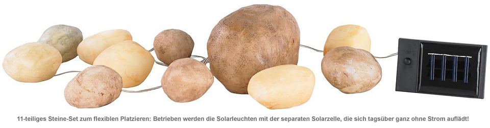 Leuchtsteine Set - Solar Gartenleuchten 2319 - 1