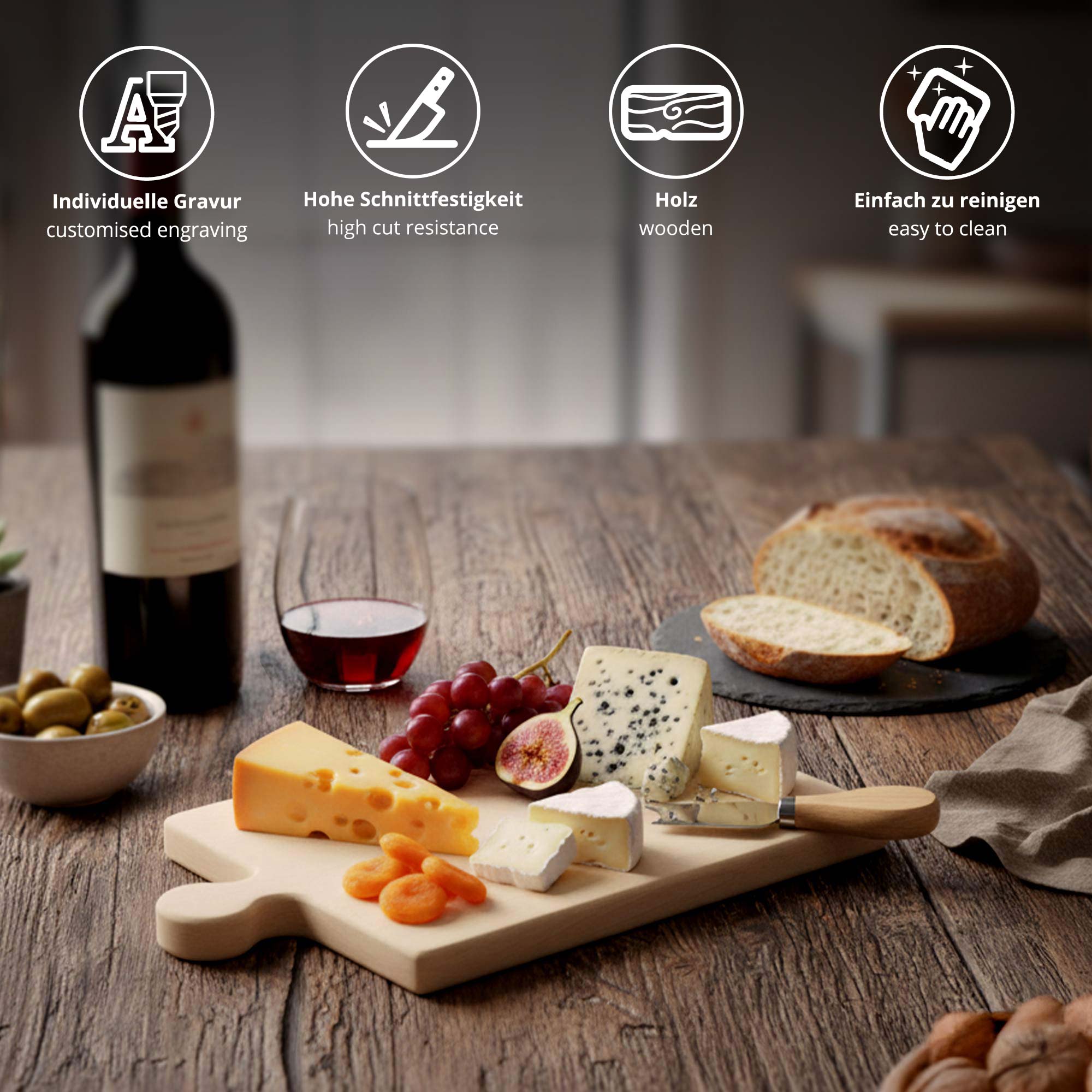 Personalisiertes Puzzle Brettchen - Käse Personalisiertes Puzzle Brettchen - Käse