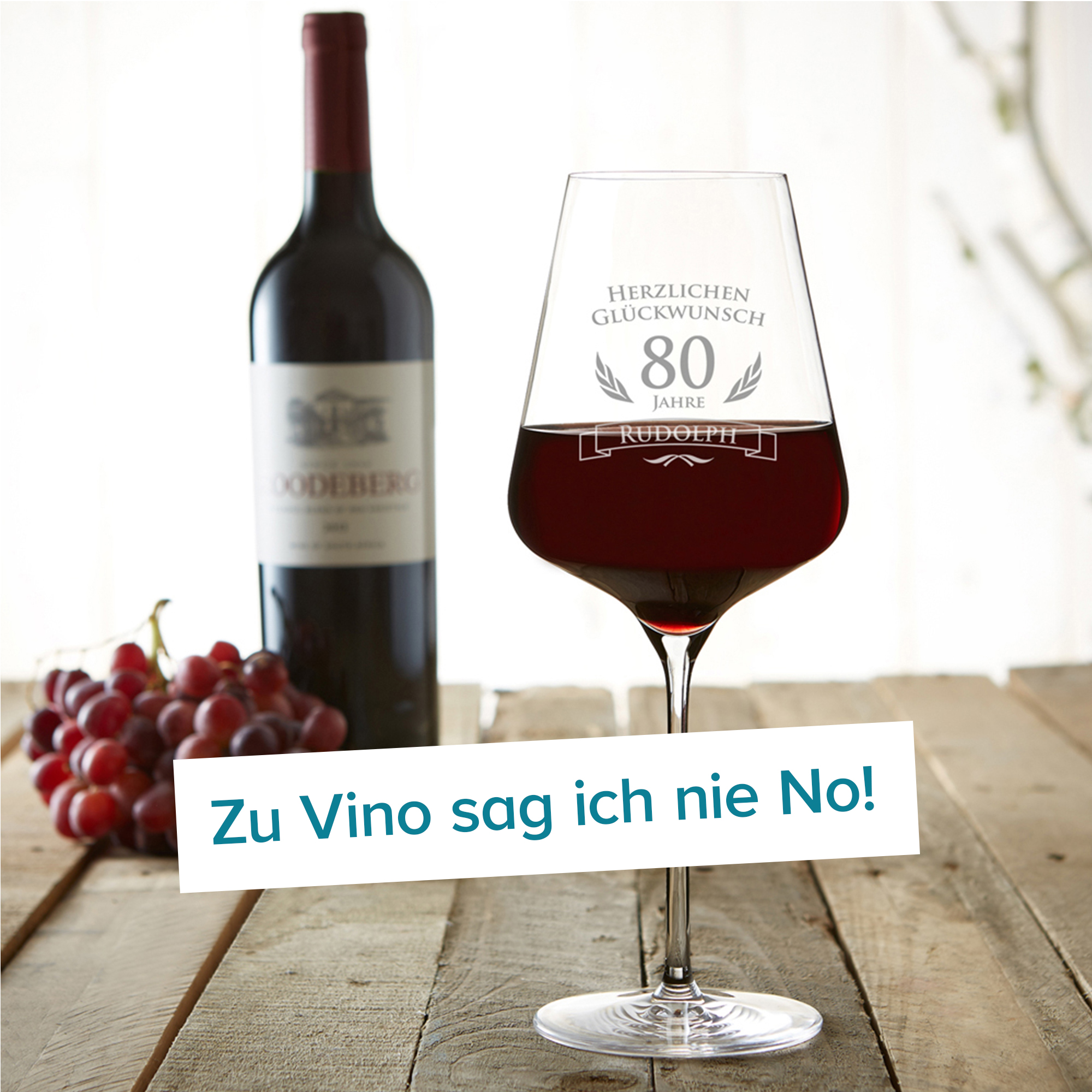 Weinglas zum 80. Geburtstag 2203 - 4