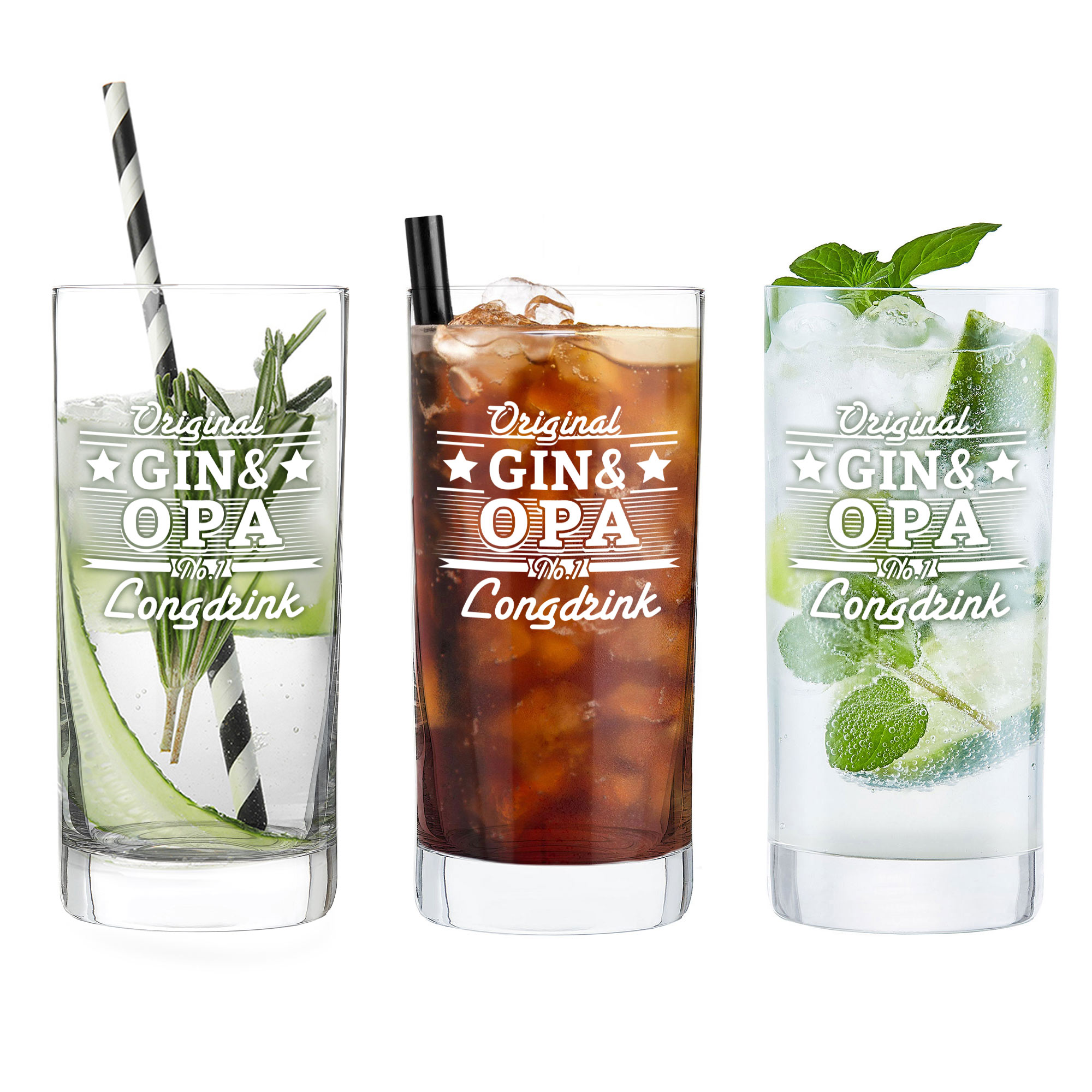 Cocktailglas mit Gravur für Opa - Gin 0006-0099-DE-0002 - 4