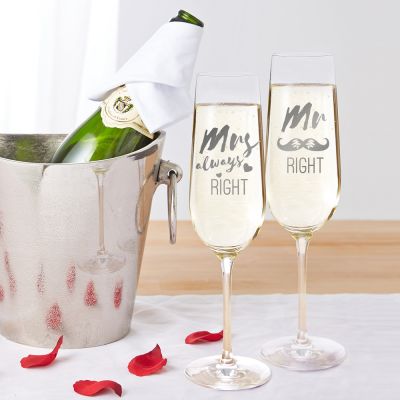 Sektgläser - Mr and Mrs Right