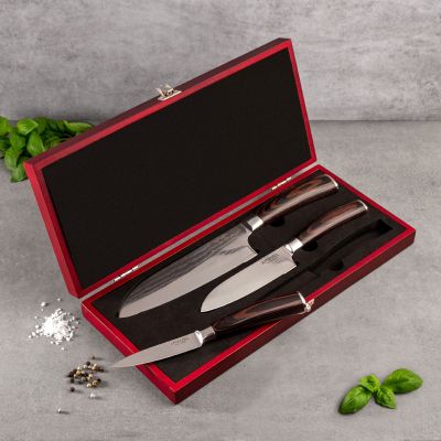 Damastmesser Set - 3-teilig