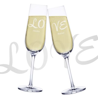 Sektgläser Love - 2er Set