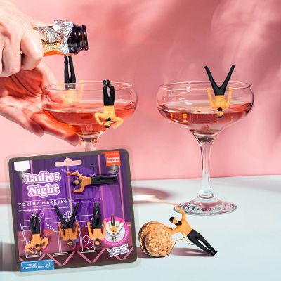 Glasmarkierer Sexy Dancer - 4er Set