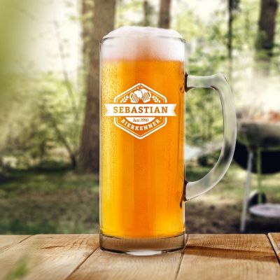 Bierkrug mit Gravur - Bierkenner - Personalisiert