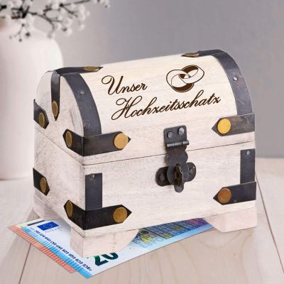 Mini Geld Schatztruhe zur Hochzeit Hochzeitsschatz -