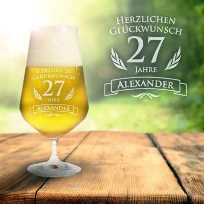 Bierglas zum Geburtstag