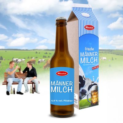 Bierflasche 0,33 l - Männermilch