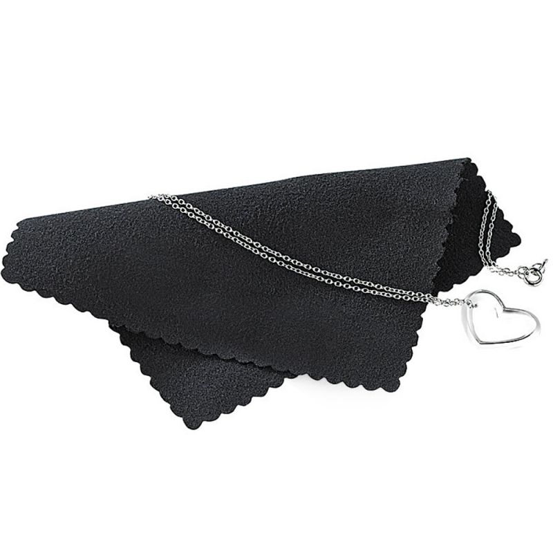 Jrêveinfini Herz-Halskette Aus 925 Sterling Silber Mit Zirkonia – Verstellbar 40+5 Cm, In Geschenkbox