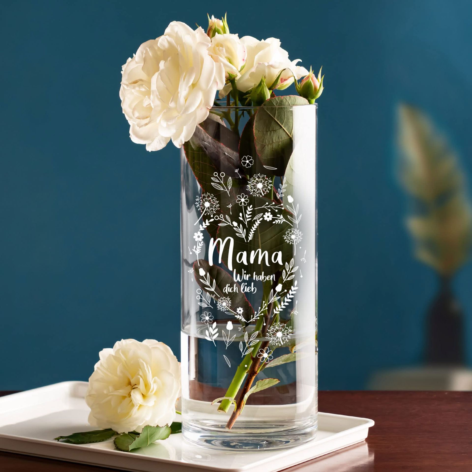 Vase Mit Gravur