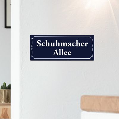 Personalisiertes Straßenschild mit Namen