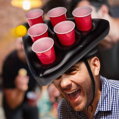 Aufblasbarer Bierpong Hut - Mini Beer Pong Set