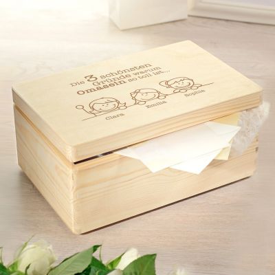 Memory Box mit Gravur - Warum Omasein so toll ist