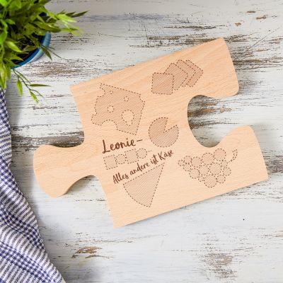 Personalisiertes Puzzle Brettchen - Käse