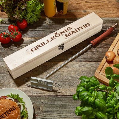 Grillbrandeisen - mit Grillkönig Gravur