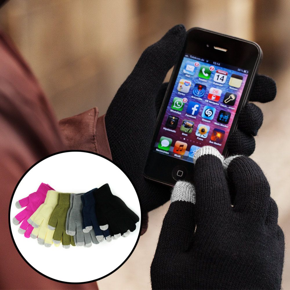 Handschuhe Mit Denen Man Handy Bedienen Kann Touchscreen Handschuhe für Frauen - Handy durch Stoff bedienen