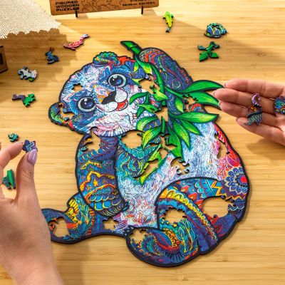 Magisches Holzpuzzle - Panda