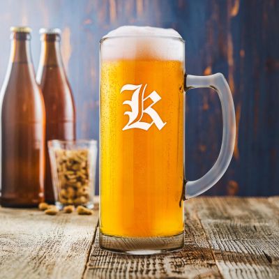 Bierkrug mit Gravur - Initial