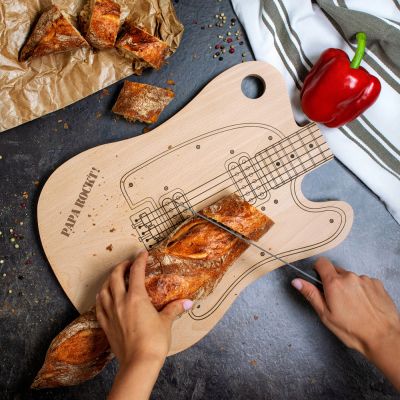 Schneidebrett für Papa - Gitarre