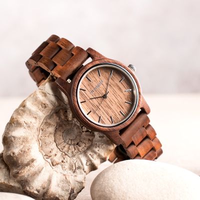 Unisex Armbanduhr aus Holz