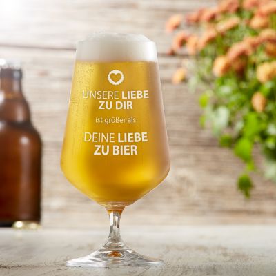 Bierglas - Unsere Liebe