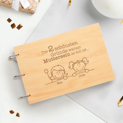 Fotobuch mit Holzcover - Muttersein