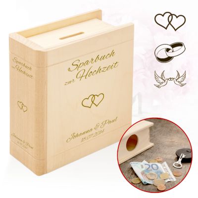 Personalisiertes Sparbuch zur Hochzeit