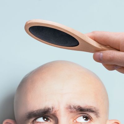 Bürste für Glatzköpfe