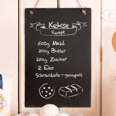 Große Schiefertafel zum Selbstgestalten