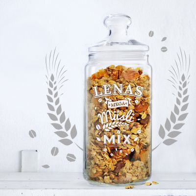 Müsli Vorratsglas mit Gravur
